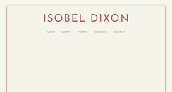 Desktop Screenshot of isobeldixon.com