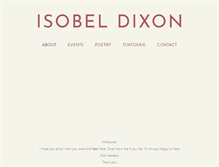 Tablet Screenshot of isobeldixon.com